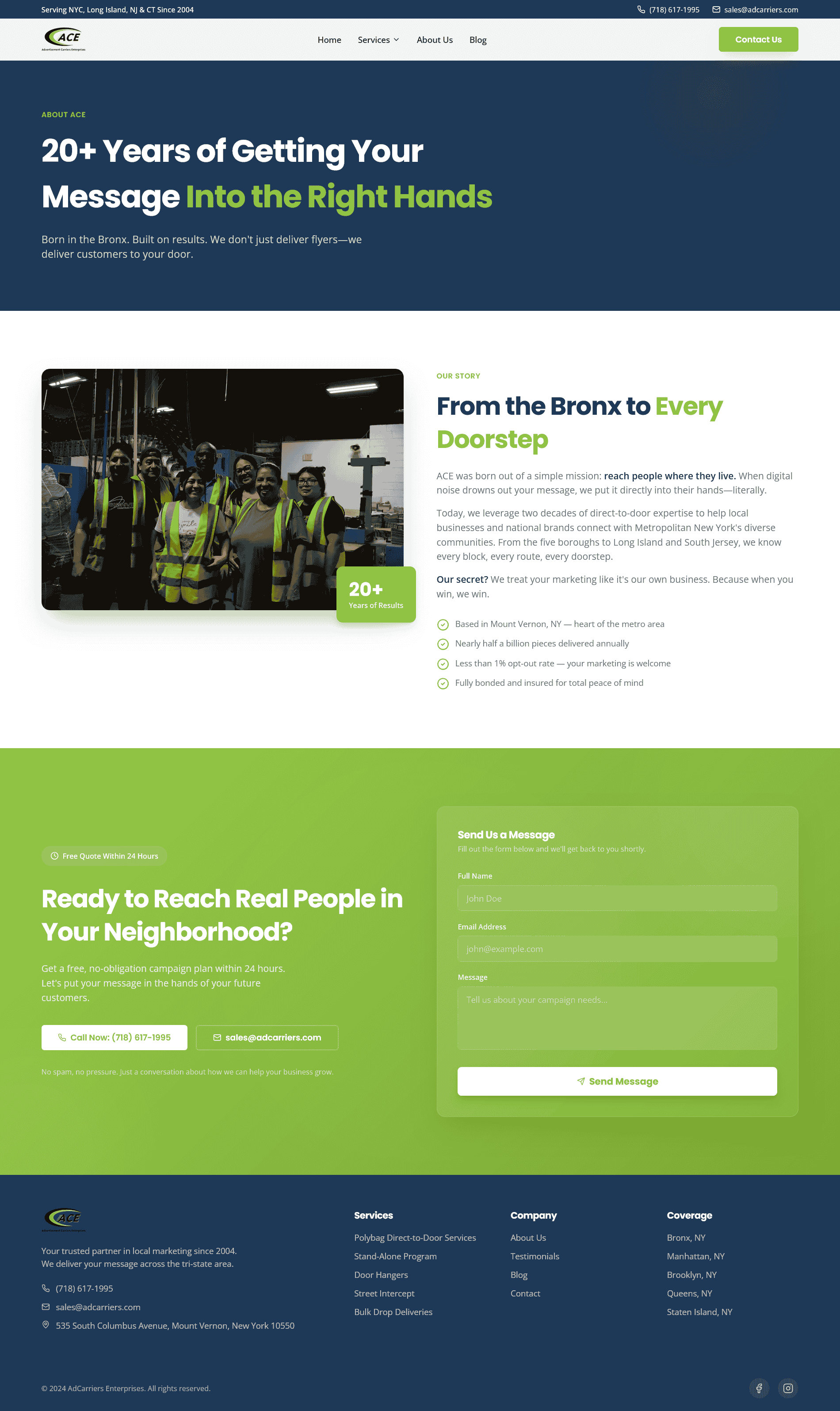 ACE Circulars — Corporate Website screenshot 3