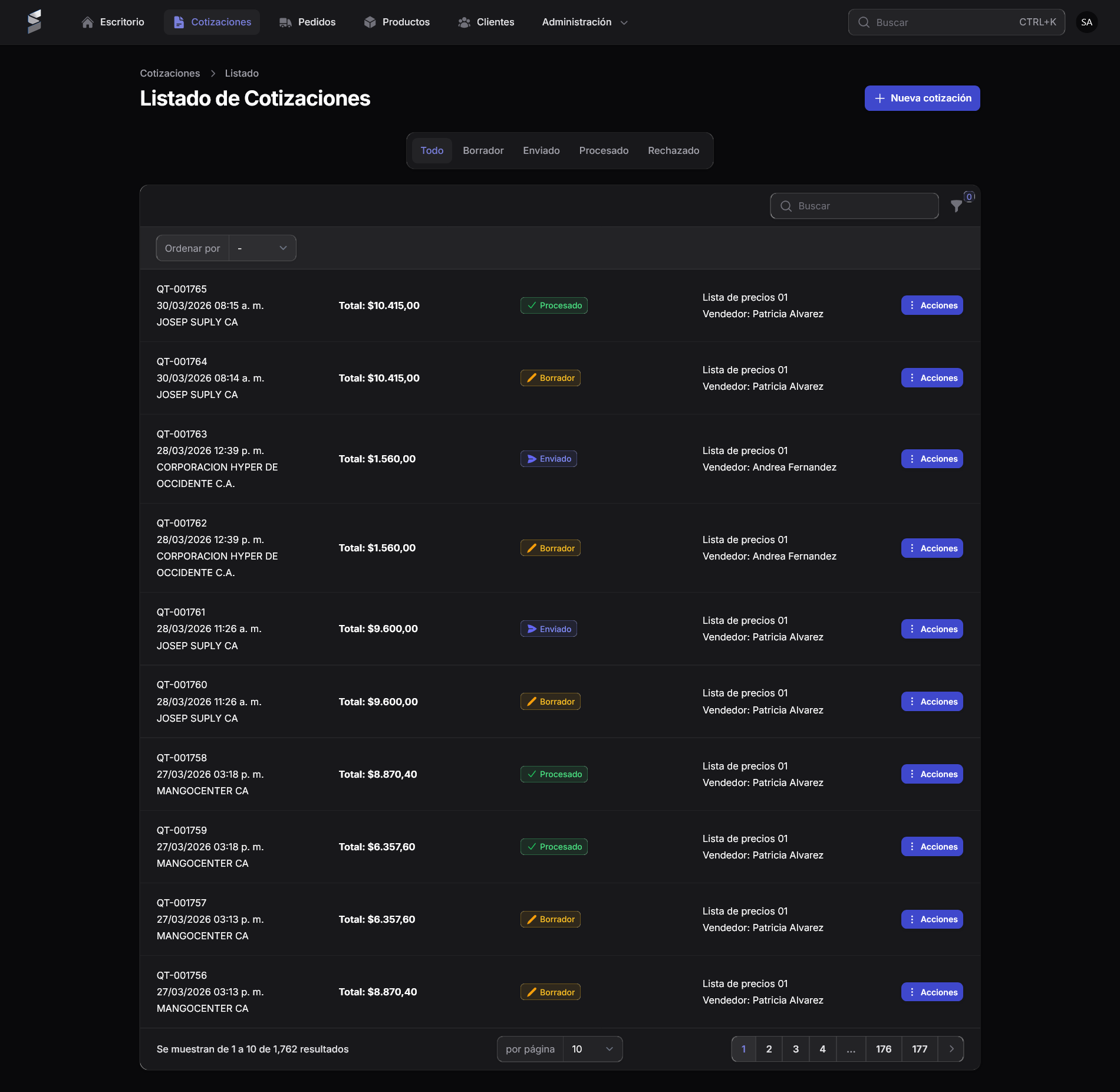 SmartQuote — Quotation System screenshot 2